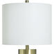 Signature 27.75 inch 100 watt Soft Brass and Natural Cement Table Lamp Portable Light