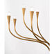Julie Neill Marini LED 43.25 inch Antique Gold Leaf Chandelier Ceiling Light