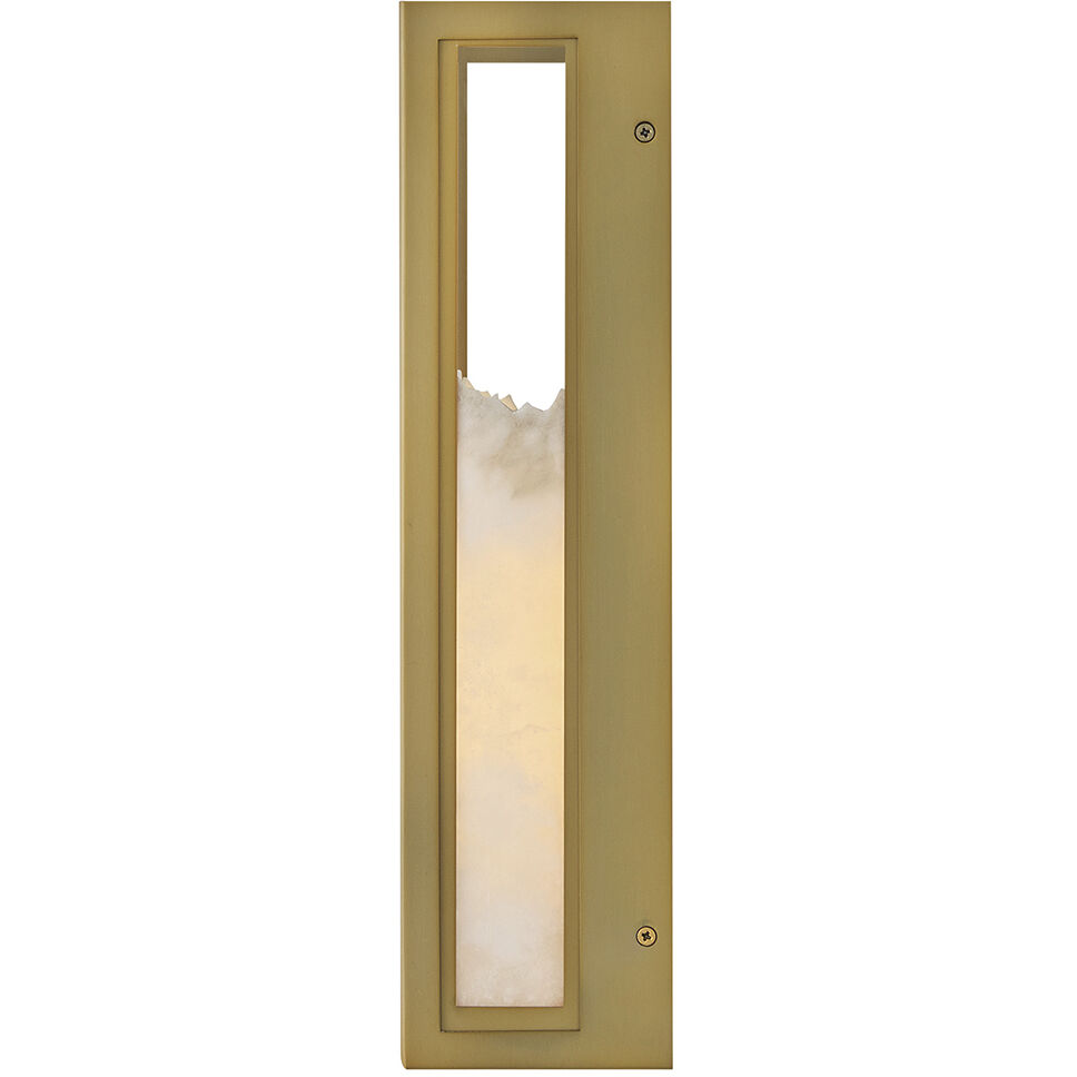 Veleta 1 Light 6 inch Lacquered Brass ADA Sconce Wall Light