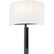 Textile Collection 1 Light 10 inch Matte Black ADA Wall Sconce Wall Light, Hamilton Family