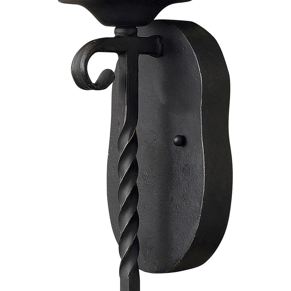 Casa 1 Light 5 inch Olde Black Indoor Wall Sconce Wall Light in Antique Scavo