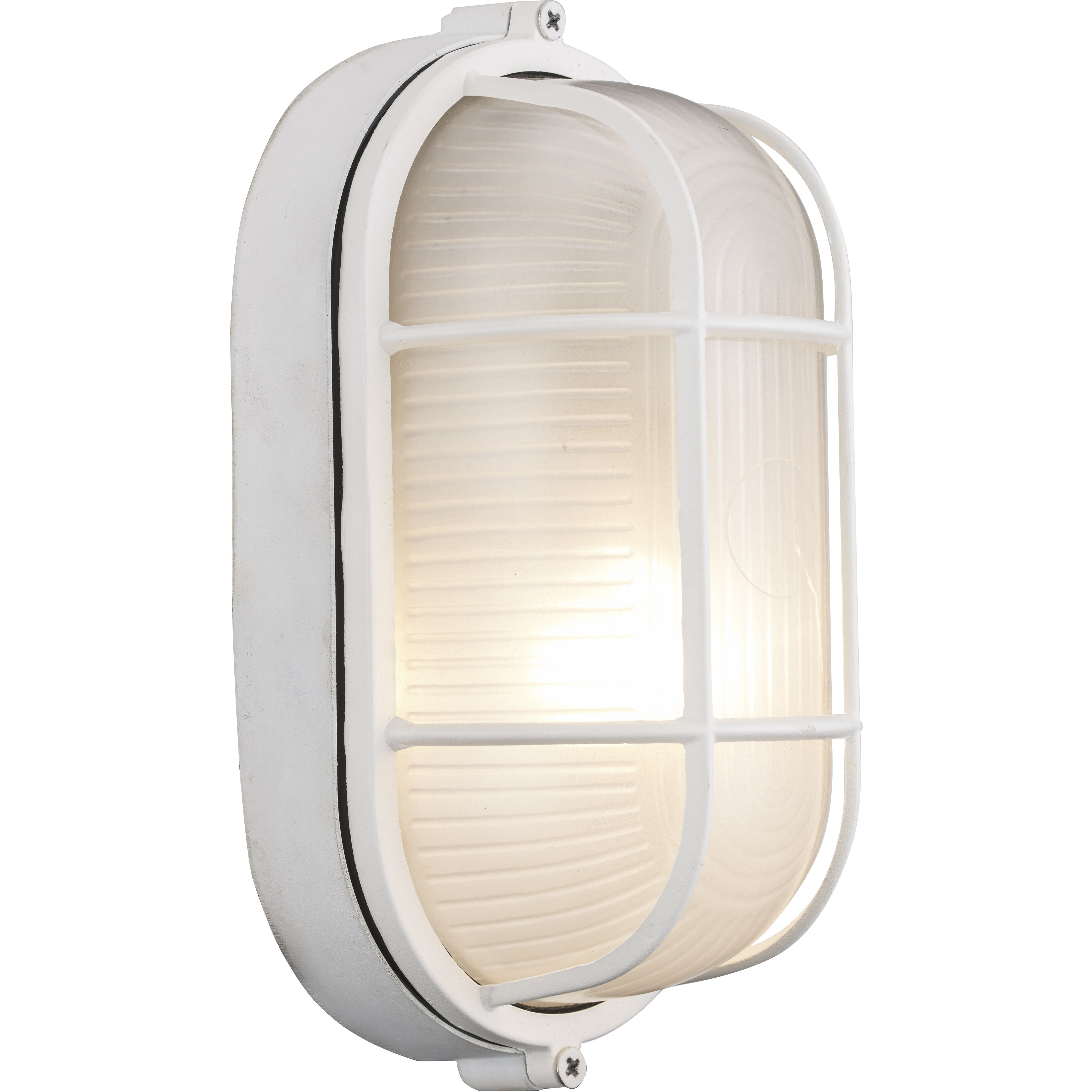 Aria 1 Light 9 inch White Outdoor Bulkhead