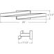 Borealis 1 Light 24 inch Satin Nickel Vanity Light Wall Light, Curled