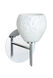 Tay Tay LED 5 inch Chrome Mini Sconce Wall Light in Carrera Glass