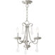 Callisto 3 Light 14 inch Brushed Nickel Mini Chandelier Ceiling Light