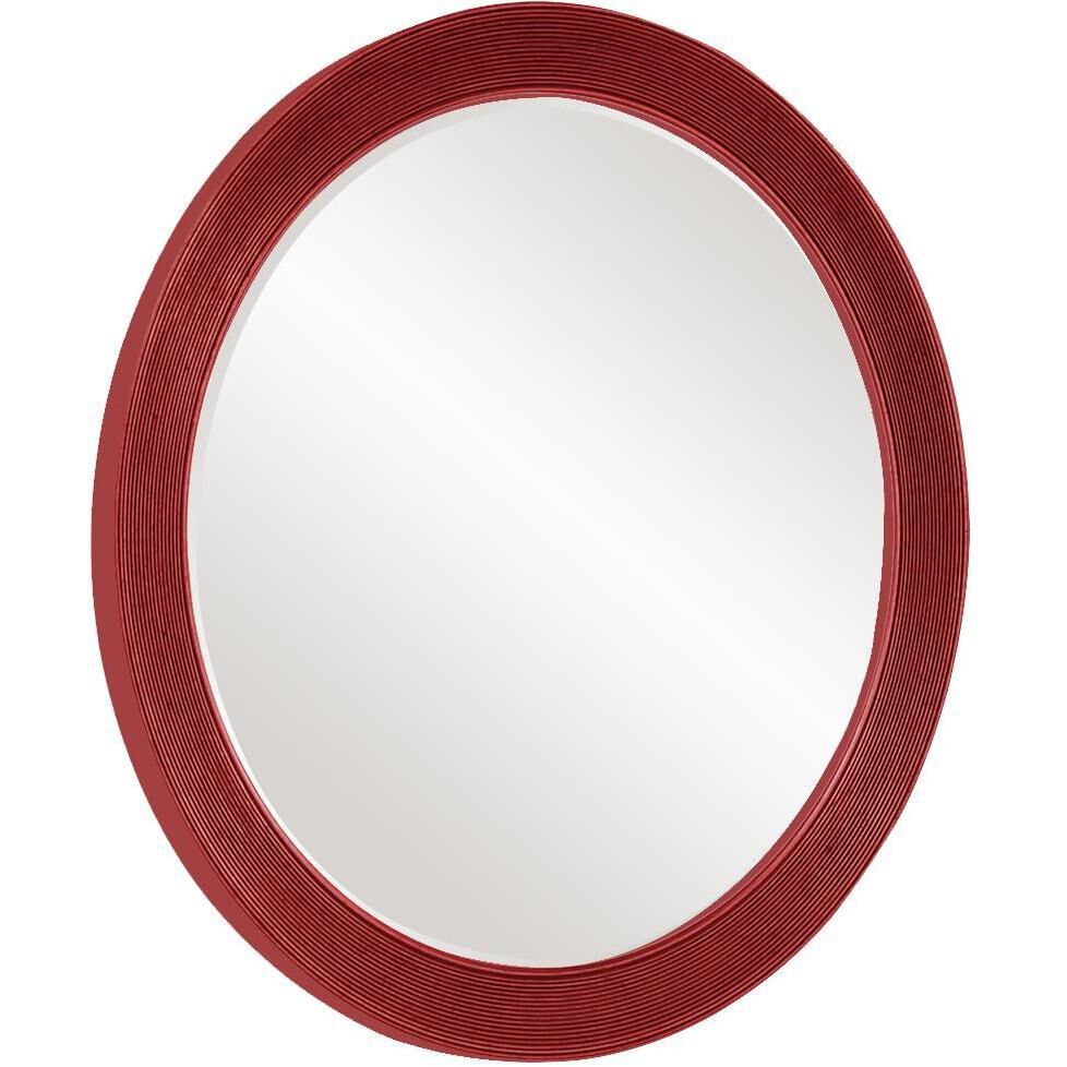Virginia 36 inch Glossy Red Wall Mirror
