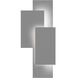Offset Panels LED 21 inch Textured Gray Indoor-Outdoor Sconce
