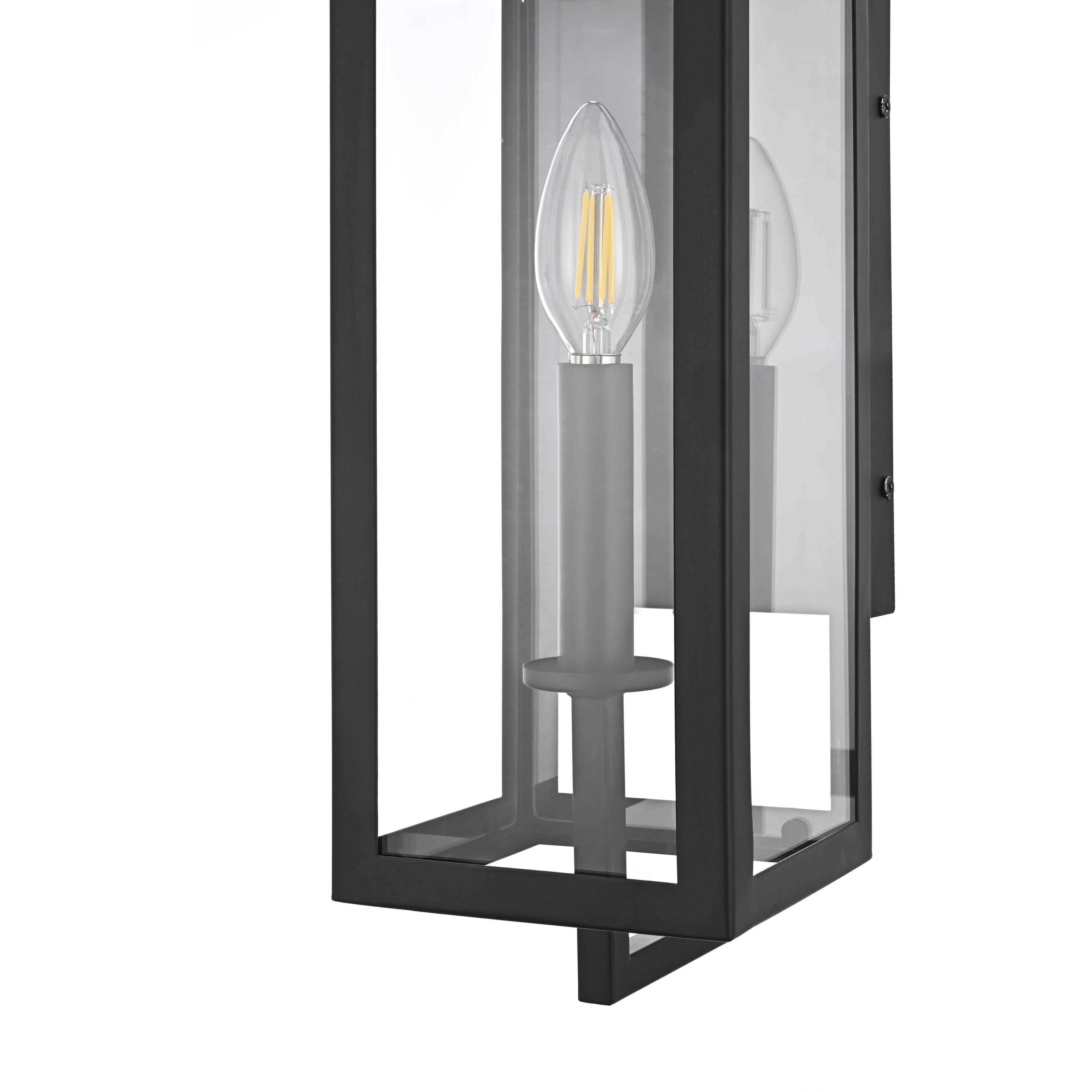 Jairo 1 Light 16.5 inch Black Outdoor Wall Sconce