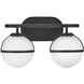 Hollis LED 15 inch Black Vanity Light Wall Light