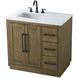 Chase 36 X 34 inch Hazel Oak Bathroom Vanity Cabinet