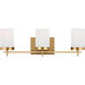 Sean Lavin Zire LED 24 inch Satin Brass Wall Bath Fixture Wall Light