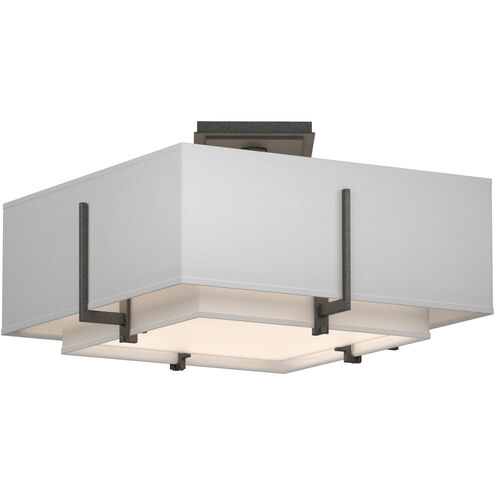 Exos 2 Light 16.6 inch Natural Iron Semi-Flush Ceiling Light in Natural Anna, Small
