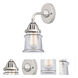 Nouveau 2 Small Canton 1 Light 5 inch Polished Chrome Sconce Wall Light in Clear Glass