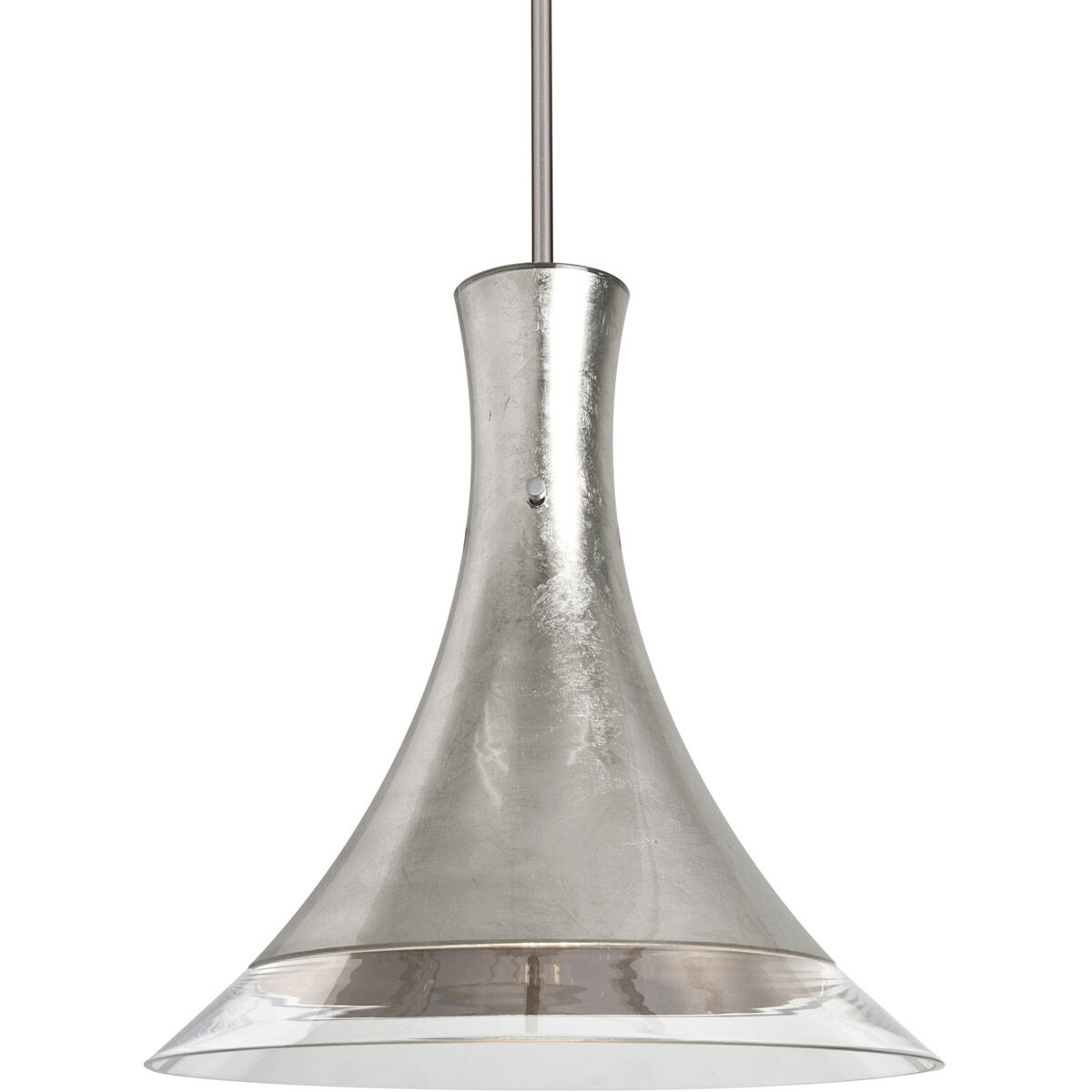 Rio 1 Light Satin Nickel Pendant Ceiling Light