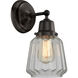 Aditi Chatham 1 Light 6.25 inch Matte Black Sconce Wall Light, Aditi