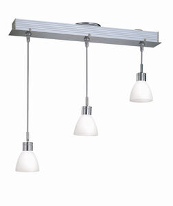 Catina 3 Light 25 inch Polished Steel Pendant Ceiling Light in Frost