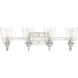 Neighborhood Grace 4 Light 28 inch Brushed Polished Nickel Vanity Light Wall Light, Neighborhood Collection