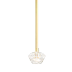 Barclay 1 Light 6 inch Aged Brass Pendant Ceiling Light