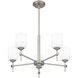 Aria 5 Light 26 inch Antique Polished Nickel Chandelier Ceiling Light