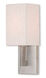 Meridian 1 Light 5 inch Brushed Nickel ADA ADA Wall Sconce Wall Light