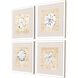 Waterside Collection Lacquered White Wood Shadow Box Style Framed Art