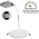 E-Series Matte Powder White Recessed, Selectable CCT
