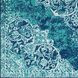 Paramount 35 X 22 inch Teal Rug in 2 x 3, Rectangle