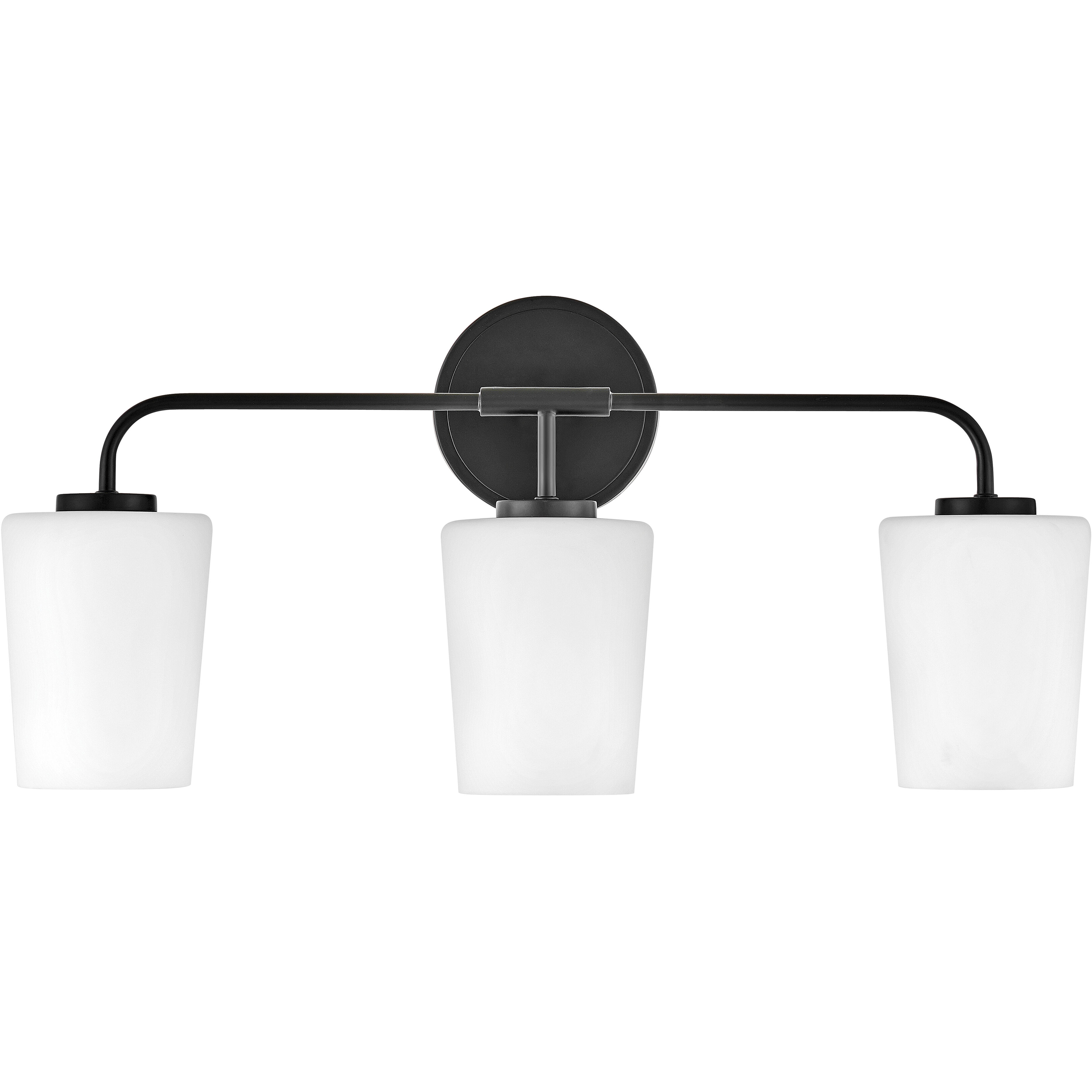 Kline LED 23.75 inch Black Bath Light Wall Light