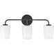 Kline LED 23.75 inch Black Bath Light Wall Light