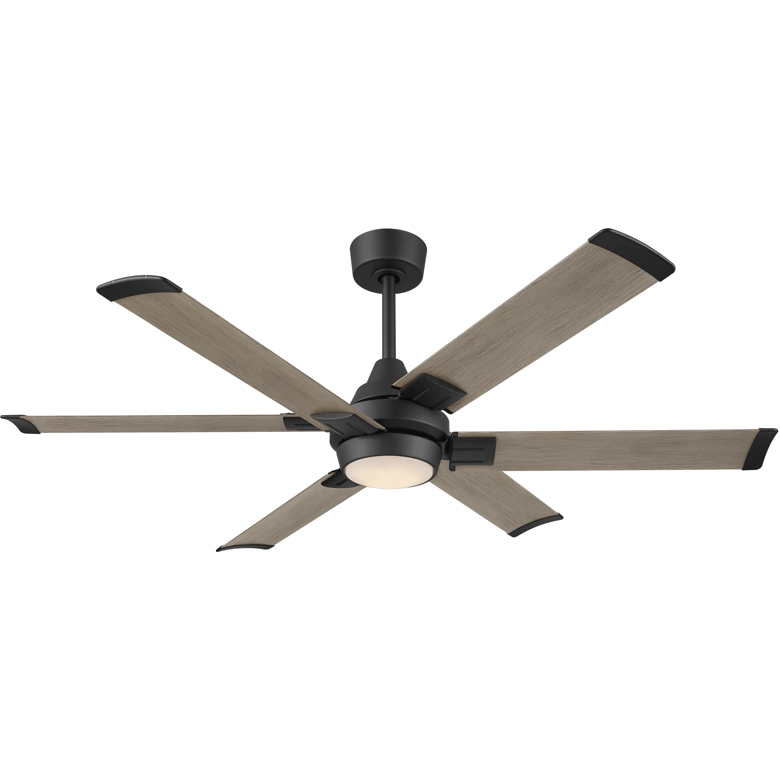 Soarin 56 inch Coal with Aged Oak Blades Smart Ceiling Fan