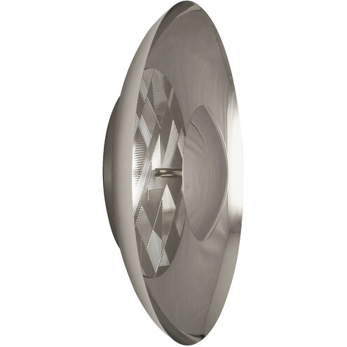 Michael Berman Brut LED 17.75 inch Polished Nickel Flushmount Ceiling Light