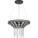 Fantania 4 Light 18 inch Matte Black Chandelier Ceiling Light