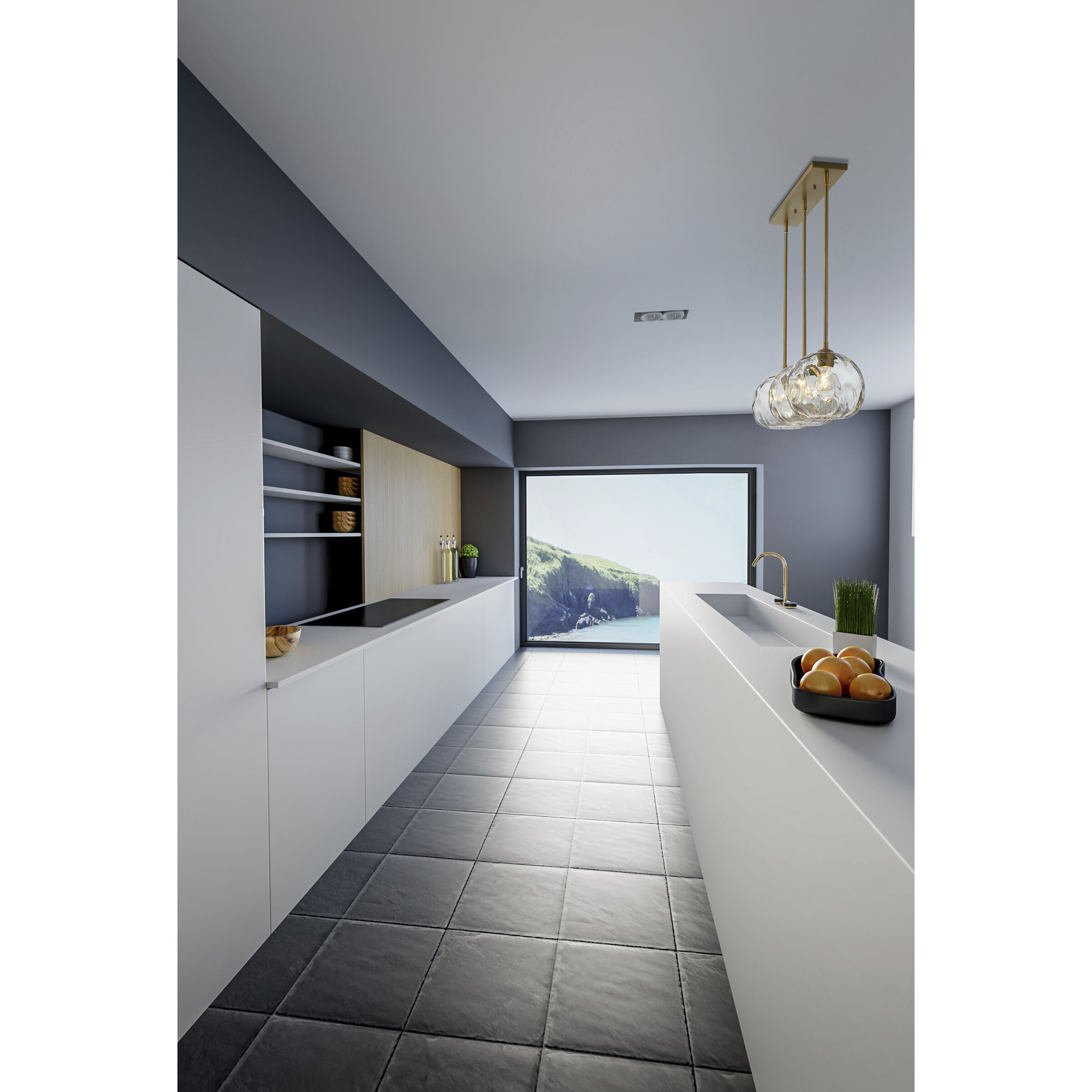 Chloe 3 Light 36 inch Olde Brass Linear Chandelier Ceiling Light