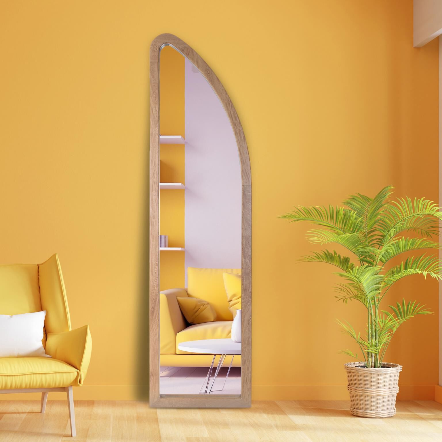 McKenna 86 X 23.5 inch Natural Right Mirror