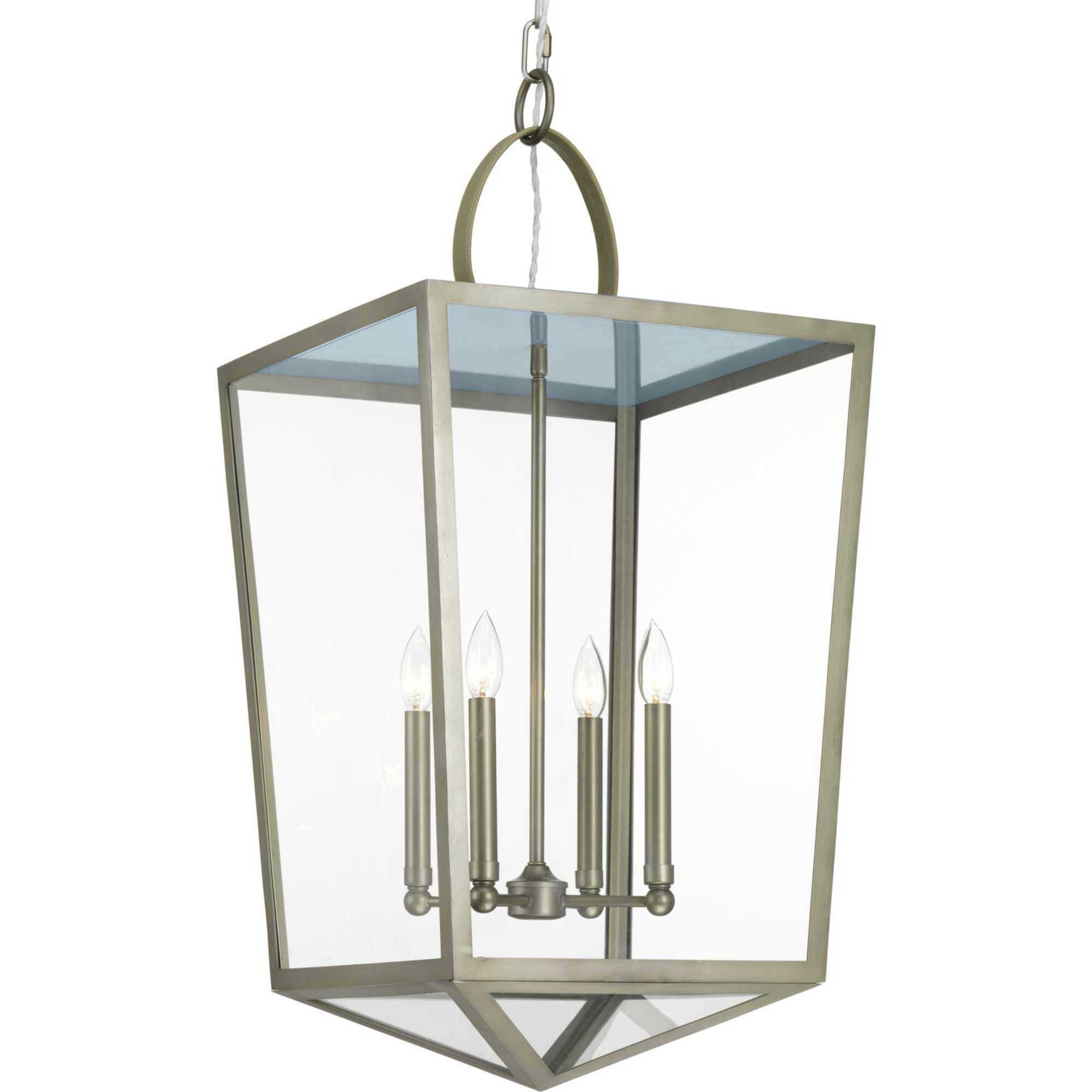 Oludeniz Beach 4 Light 16.25 inch Antique Nickel Foyer Pendant Ceiling Light, Design Series