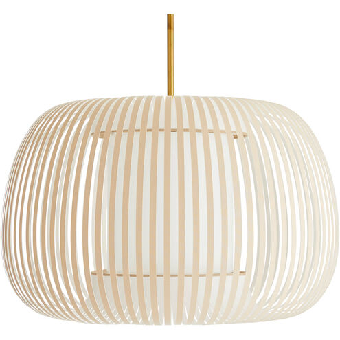 Mia 1 Light 27 inch Beige Pendant Ceiling Light 