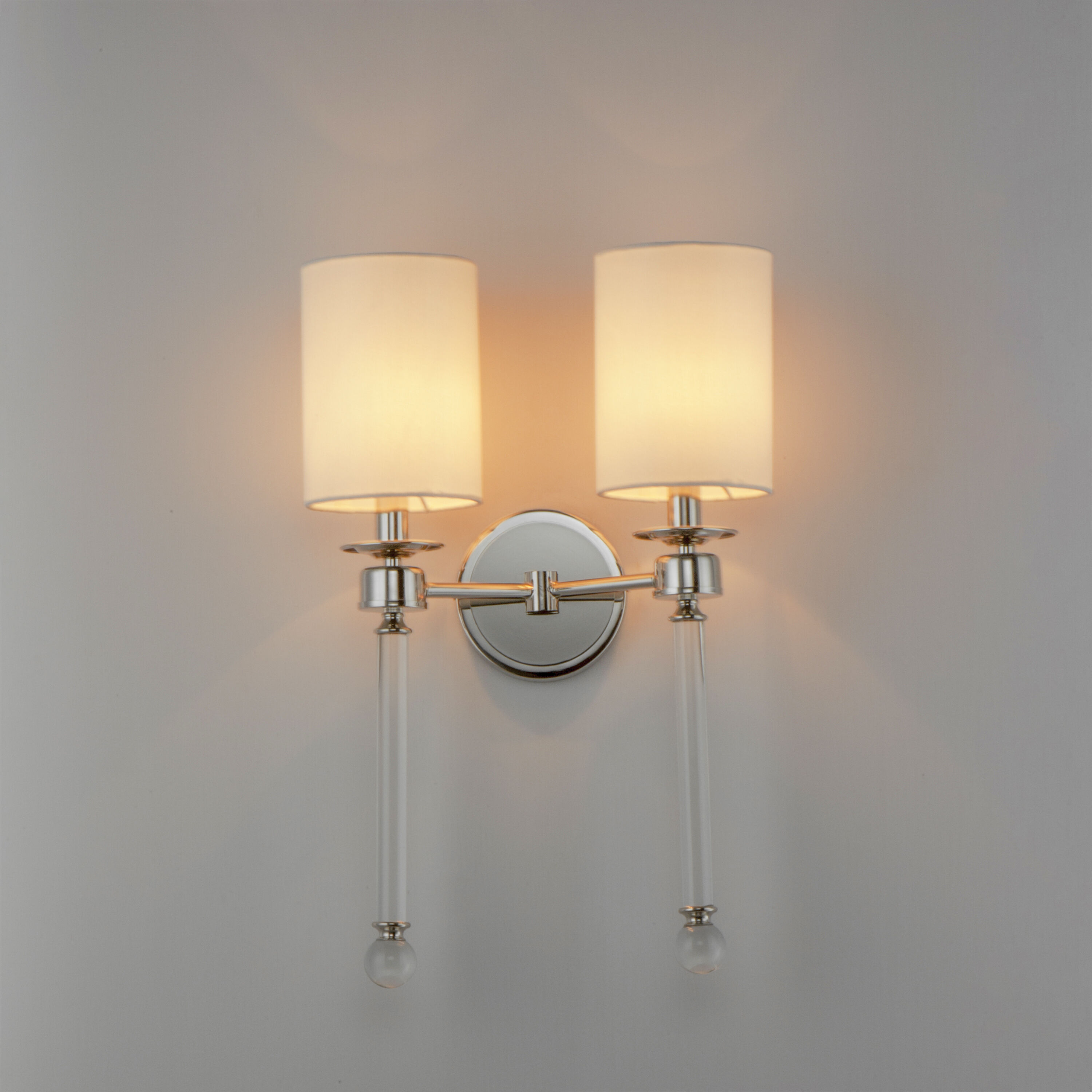 Lucent 2 Light 14 inch Polished Nickel Wall Sconce Wall Light