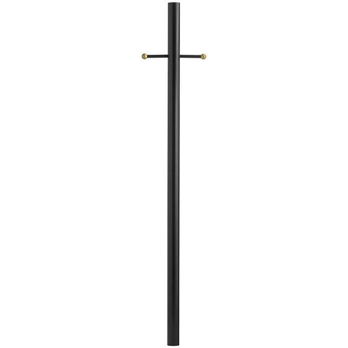 Direct Burial 84 inch Textured Black Outdoor Post