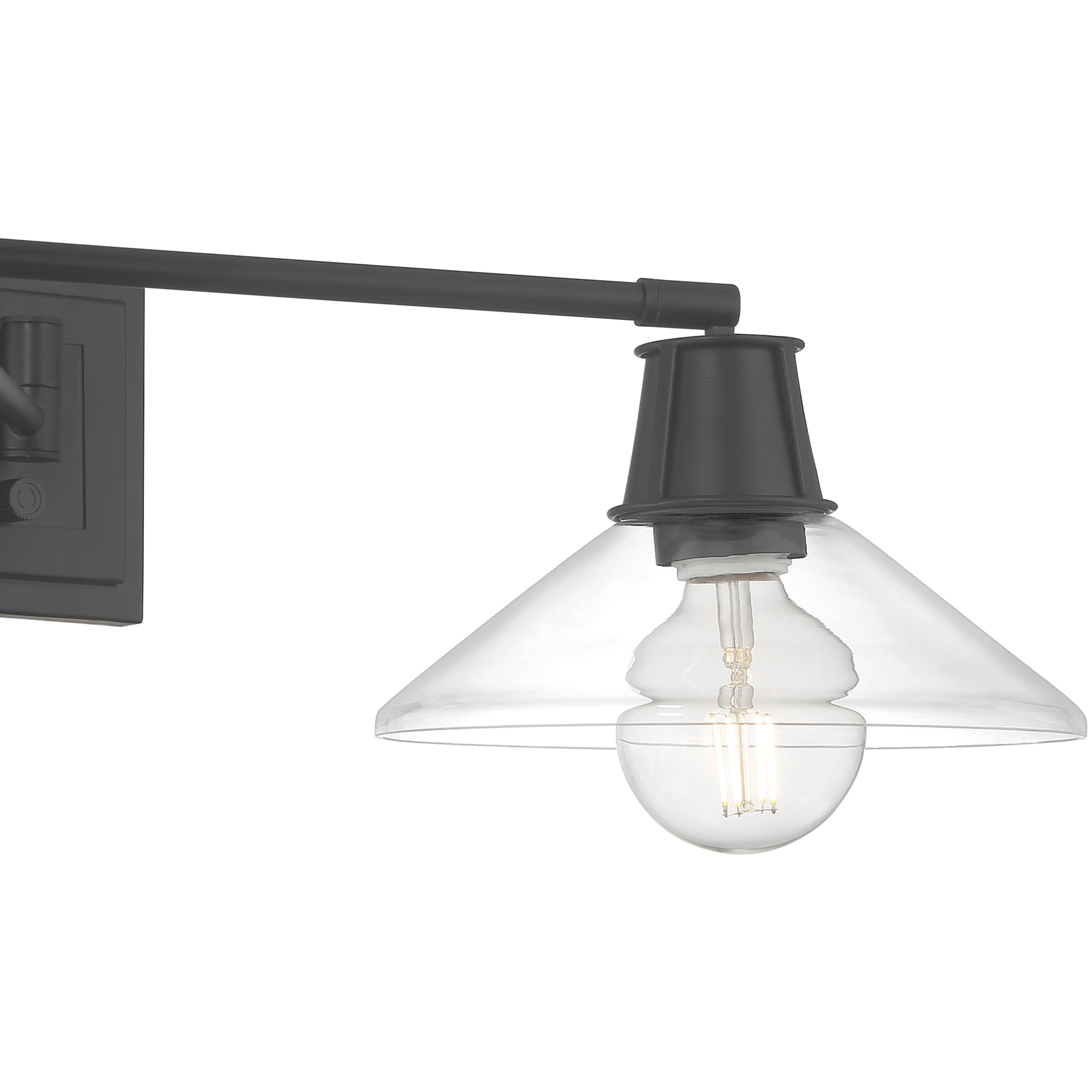 Dillon 26.25 inch 40 watt Matte Black Swingarm Sconce Wall Light