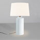 Luminance Collection - Tower 22.75 inch 100.00 watt Gloss White Table Lamp Portable Light, Form+Finish+Function