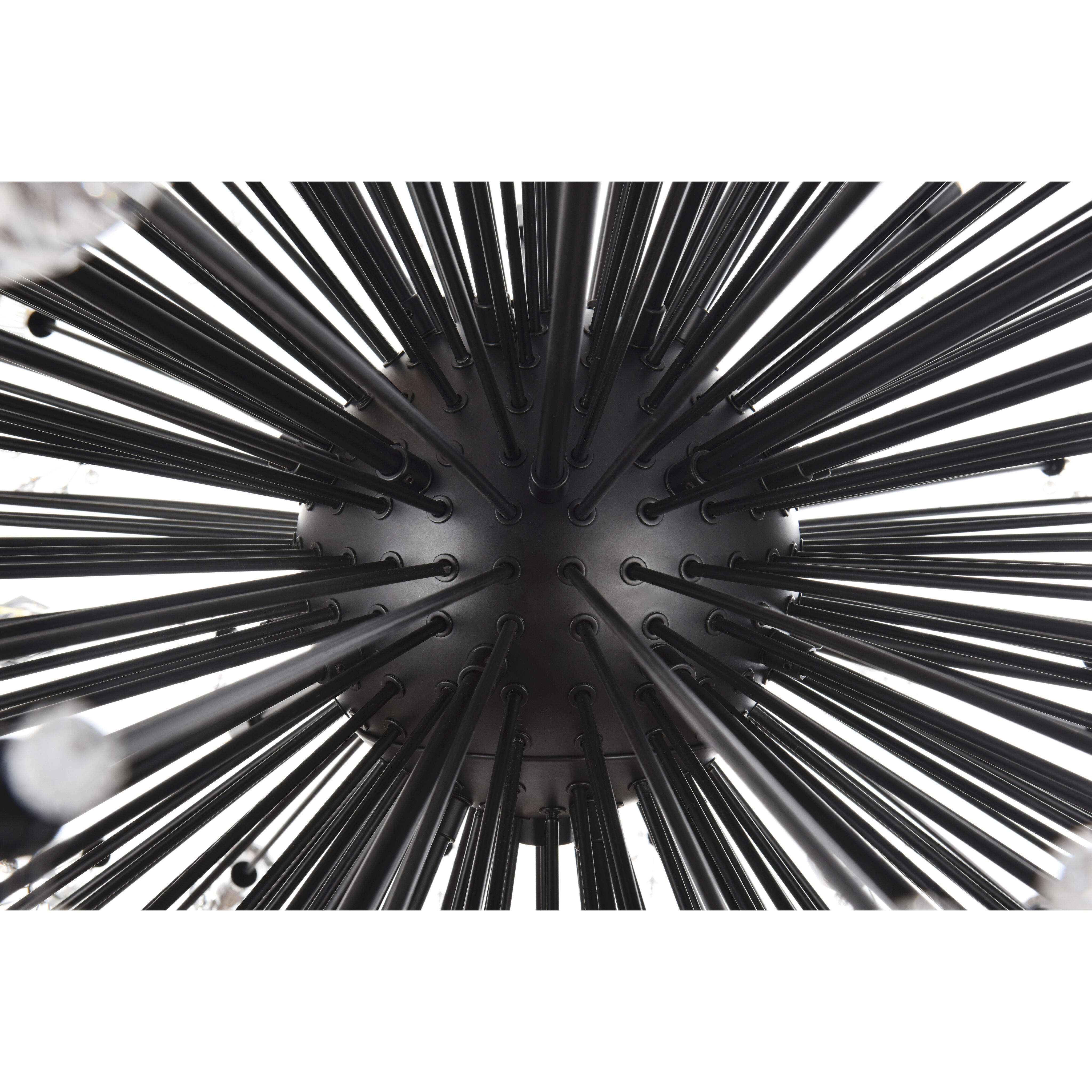 Vera 90 Light 50 inch Black Chandelier Ceiling Light