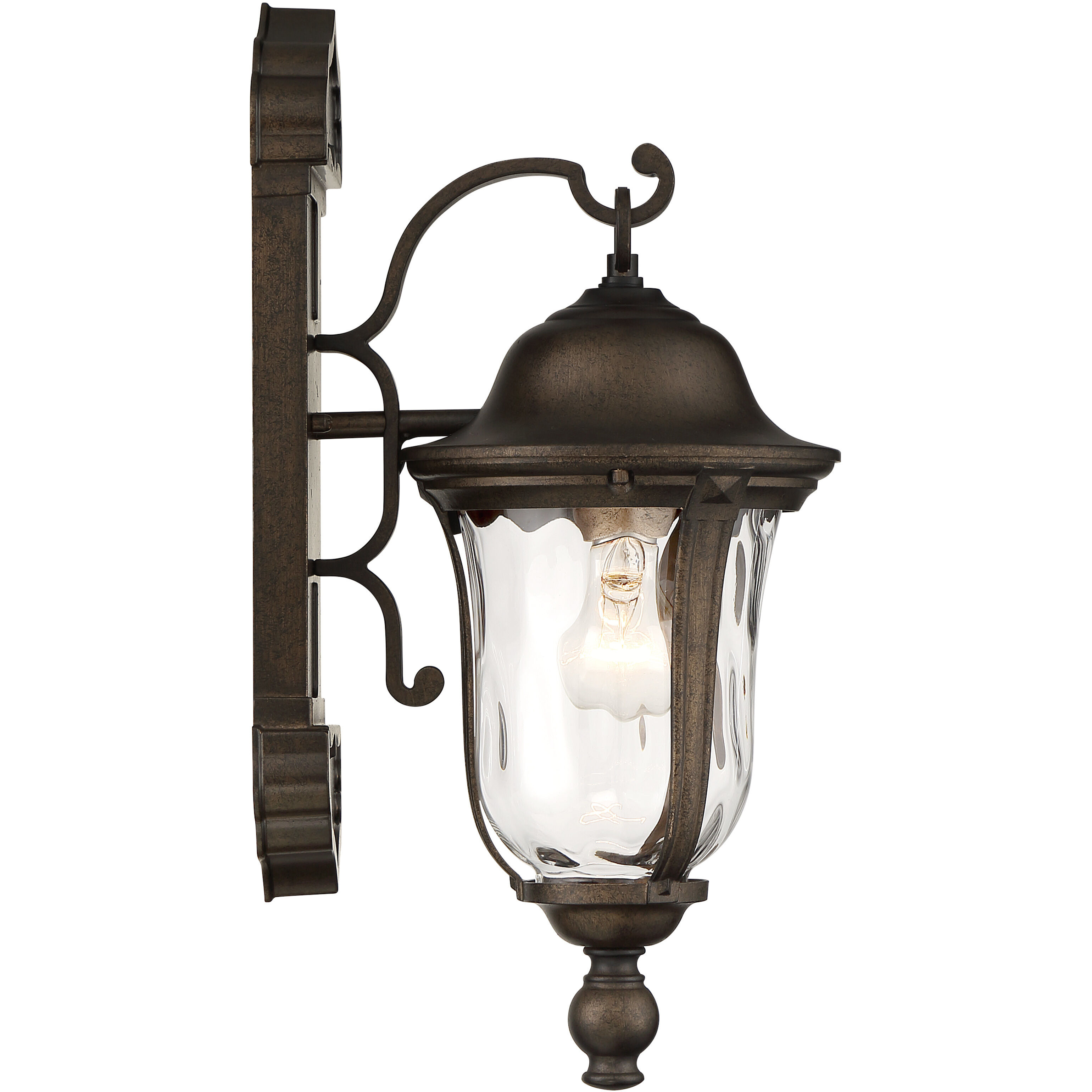 Havenwood 1 Light 19 inch Tavira Bronze And Alder Silver Outdoor Wall Mount, Great Outdoors 