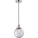 Edison Beacon 1 Light 8 inch Polished Chrome Mini Pendant Ceiling Light