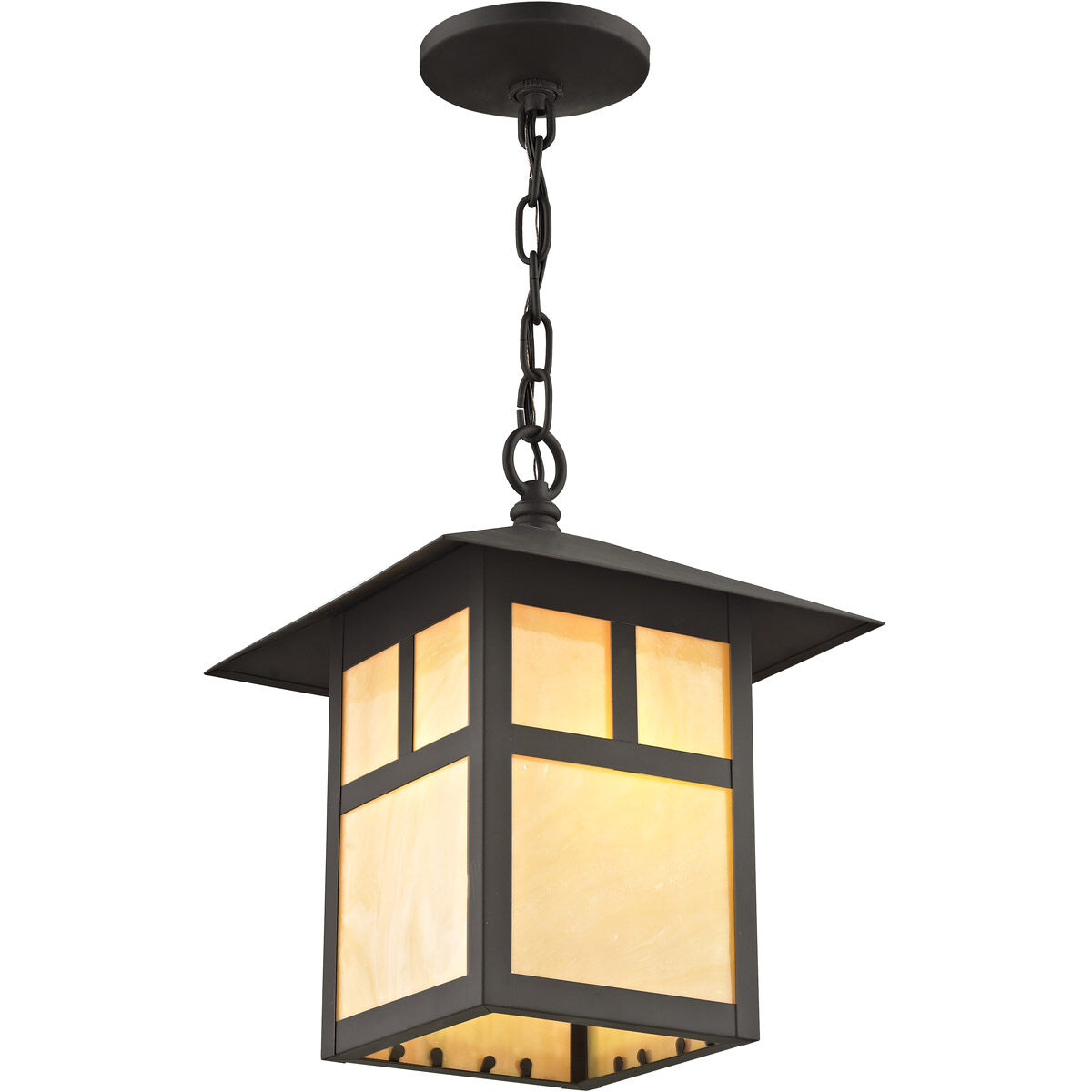 Montclair Mission 1 Light 10 inch Bronze Outdoor Pendant Lantern