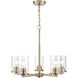 Verlana 5 Light 24 inch Modern Gold Chandelier Ceiling Light