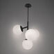 Quatrro LED 26.75 inch Black Pendant Ceiling Light in 2700K, dweLED