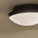 Bretta 3 Light 17.75 inch Black Flush Mount Ceiling Light
