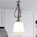 Monrovia LED 8.75 inch Brushed Nickel Mini Pendant Ceiling Light
