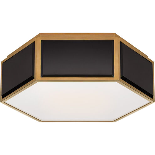 kate spade new york Bradford 2 Light 13 inch Black and Soft Brass Flush Mount Ceiling Light, Small