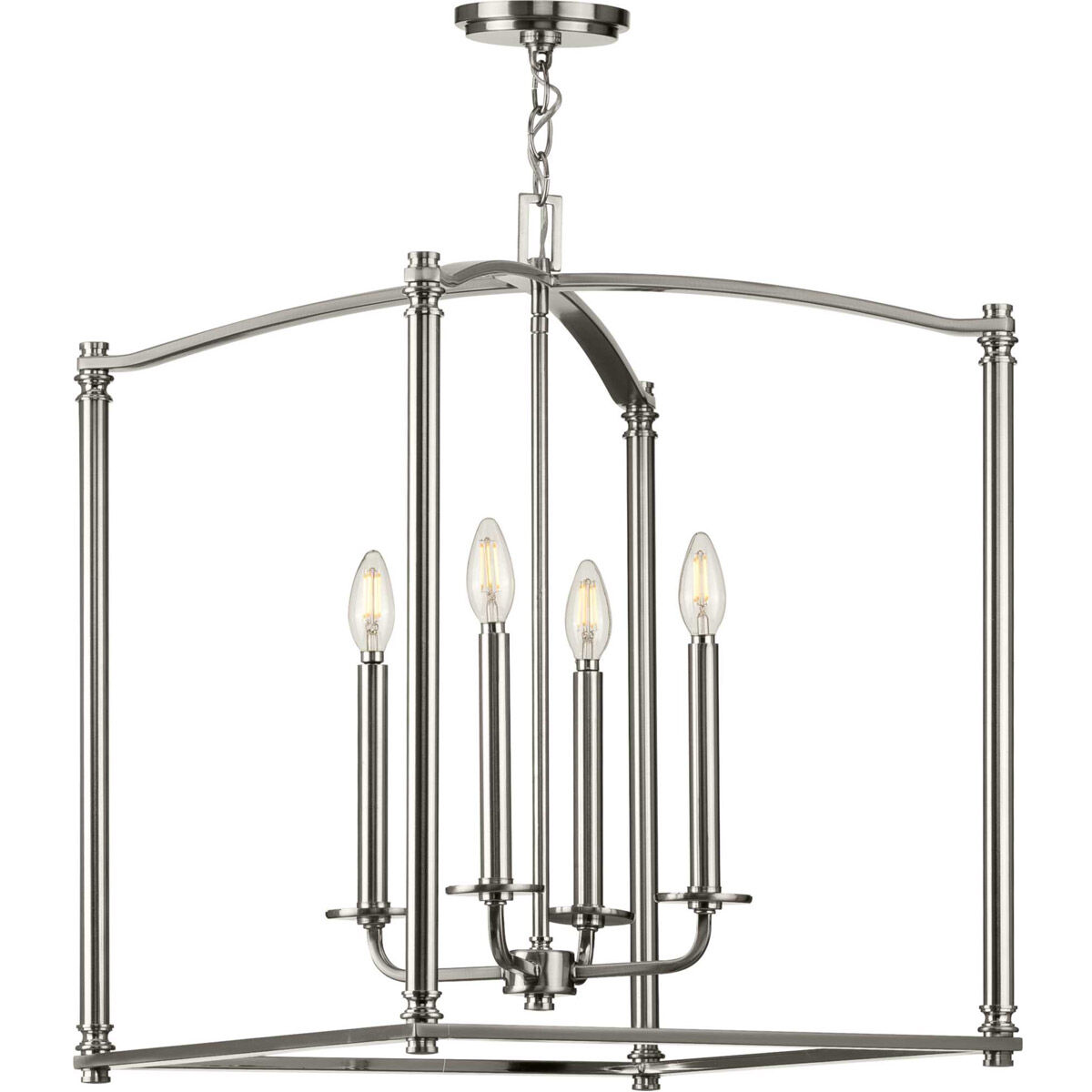 Winslett 4 Light 20 inch Brushed Nickel Foyer Pendant Ceiling Light